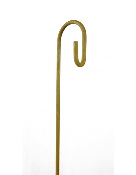 Edelrost Hängestab mit Haken