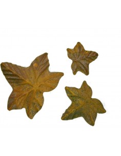 Nette Herbstdeko Efeublätter in Rostoptik verschiedene Größen 2