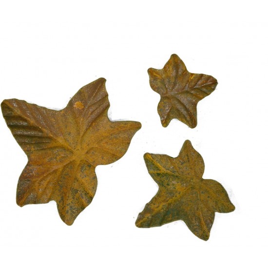 Rostige Efeublätter verschiedene Größen als Innendeko oder für den Garten