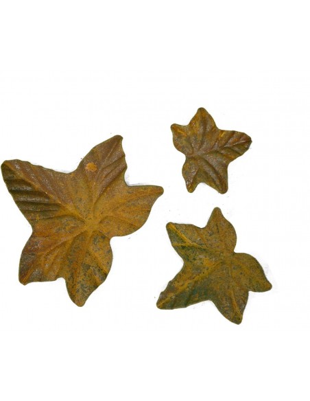 Rostige Efeublätter verschiedene Größen als Innendeko oder für den Garten