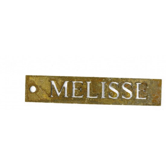 Kräuterschild Melisse rostige Kräuterschilder aus Metall für Kräutergarten