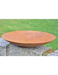 Feuerfeste Schale Ø 60 cm ohne Kugeln - Feuerschale schlicht Edelrost