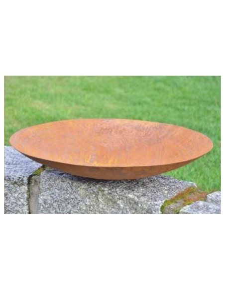 Feuerfeste Schale Ø 60 cm ohne Kugeln - Feuerschale schlicht Edelrost Feuerfeste Schale Ø 60 cm ohne Kugeln - Feuerschale schlicht Edelrost