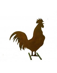 Bauernhof Tier Gockel stehend, mittelgroß, 24 cm hoch, 21 cm lang