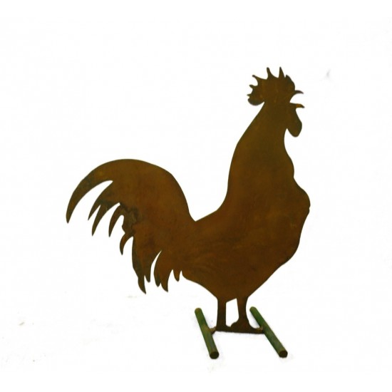 Bauernhof Tier Gockel stehend, mittelgroß, 24 cm hoch, 21 cm lang