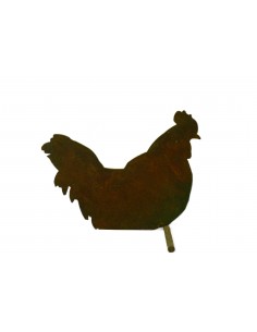 Bauernhof Tier Henne sitzend, mittelgroß, 17 cm lang, 15 cm hoch