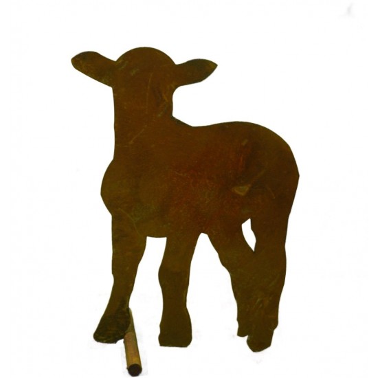 Bauernhof Tier Lämmchen stehend, mittelgroß, 13 cm lang, 19 cm hoch