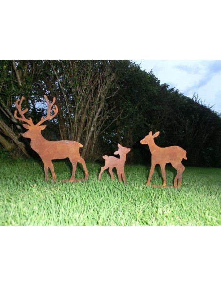 Rehfamilie 3er Reh + Kitz inkl. Hirsch