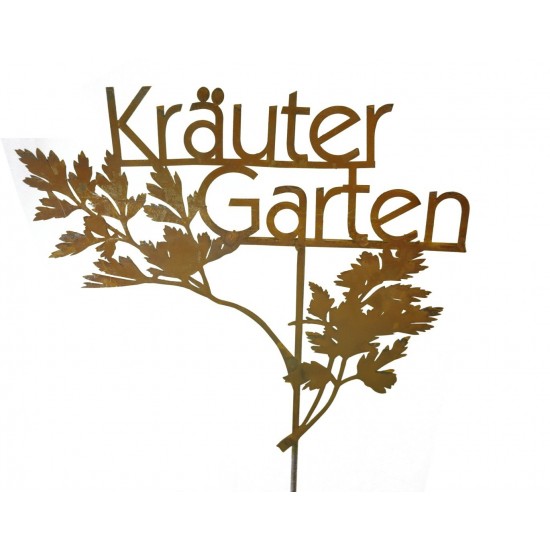 Kräutergarten Gartenstecker Schriftzug