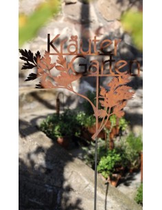 Kräutergarten Gartenstecker Schriftzug 2