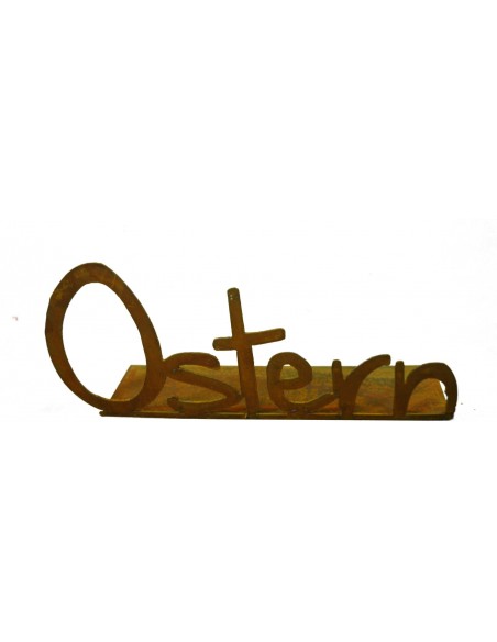 Schriftzug Ostern als Kerzentablett