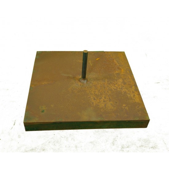 Metall Standplatte für Altholz deko selber machen