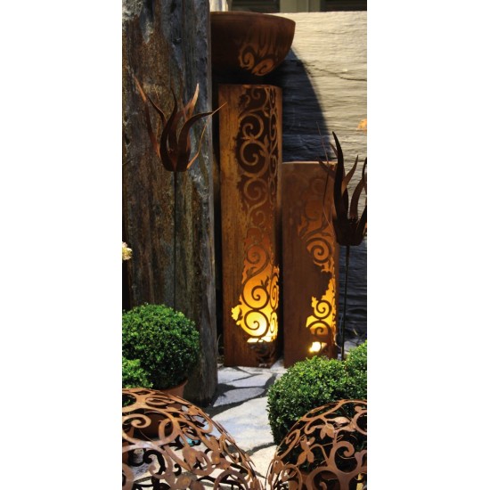 Rost Säule Venezia 1,4 m hoch 28 x 28 cm