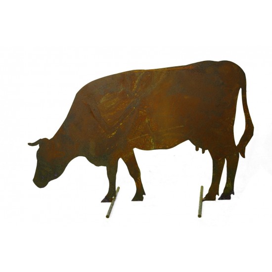 Gartendeko Rost Kuh