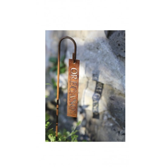 Kräuterschild Oregano aus Metall