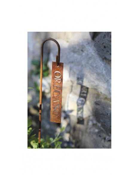 Kräuterschild Oregano aus Metall Kräuterschild Oregano aus Metall