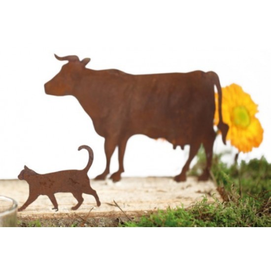 Mit Deko Kühen basteln - Deko Bretter gestalten