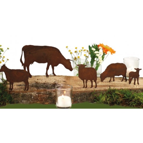 Bauerhof Tiere Bastelidee mit Brett