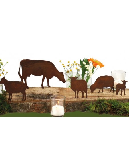 Schaf und Kuh basteln