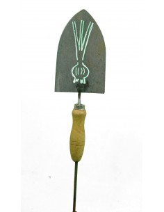 Deko Gartenschaufel zum Stecken mit Motiv Zwiebeln - Gemüsestecker