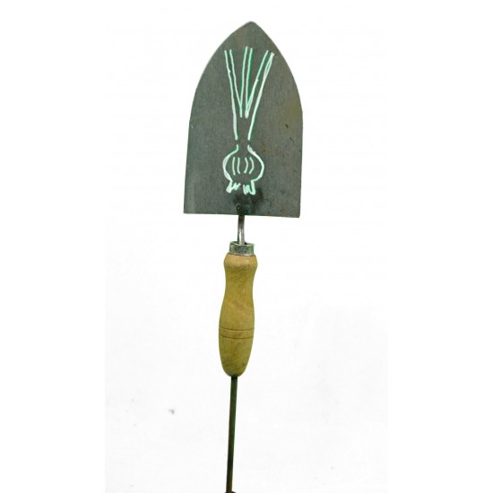Deko Gartenschaufel zum Stecken mit Motiv Zwiebeln - Gemüsestecker 