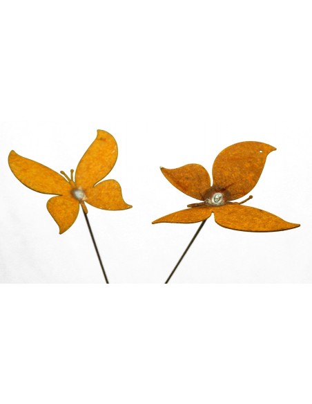 Gartendeko Rost Schmetterling
