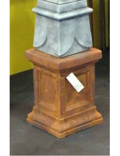 Steinguss Säule 36cm hoch, Edition Oxid