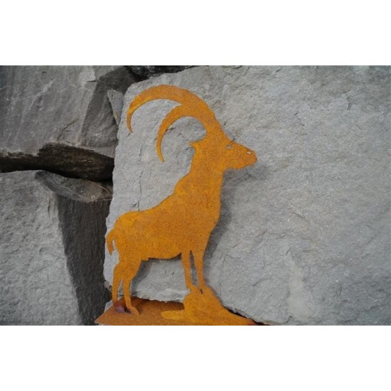 Steinbock Mini auf Platte