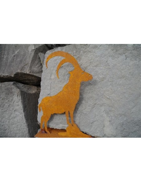 Steinbock Mini auf Platte