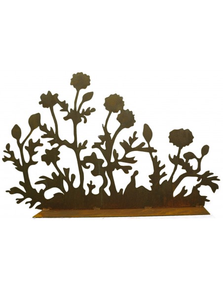 Deko Bulmen Tagetes aus Edelrost  zum Stellen