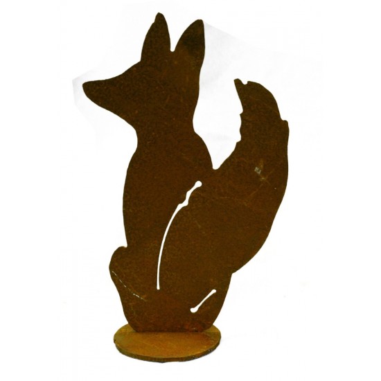 kleiner Deko Fuchs sitzend Höhe 16 cm