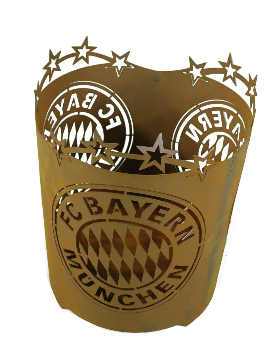 Offizieller Feuerkorb des FC Bayern für Ihre Fußballparty im Garten