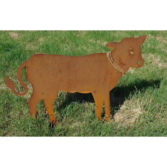 Rost Kalb 97 cm lang - 70 cm hoch auf Stangen