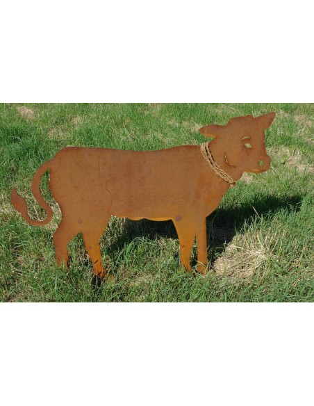 Rost Kalb 97 cm lang - 70 cm hoch auf Stangen