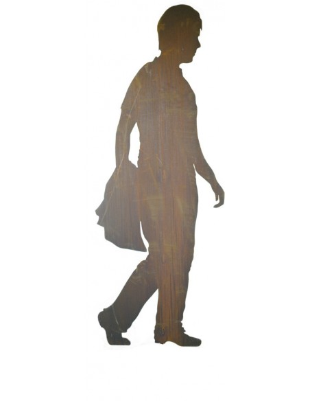Edelrost Dekofigur Tom - Sillhouette aus Edelrost Edelrost Dekofigur Tom - Sillhouette aus Edelrost