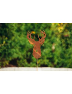 Gartenstecker stolzer Hirsch - Gesamthöhe 134 cm 2
