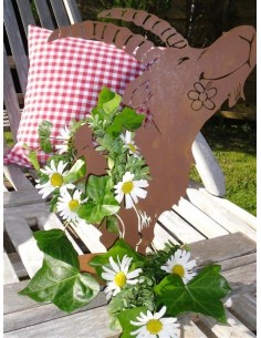 Steinbock + Murmeltier Deko  Lustiger Deko Steinbock Ferdinand, Höhe 38 cm Diese lustige Gartenfigur hat seinen Namen zurecht: F 2