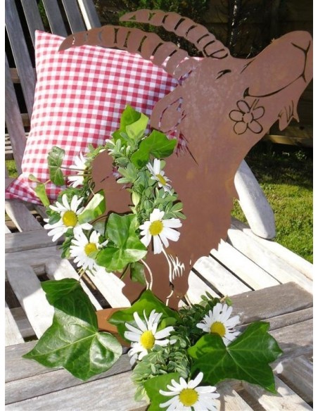 Steinbock + Murmeltier Deko  Lustiger Deko Steinbock Ferdinand, Höhe 38 cm Diese lustige Gartenfigur hat seinen Namen zurecht: F Steinbock + Murmeltier Deko  Lustiger Deko Steinbock Ferdinand, Höhe 38 cm Diese lustige Gartenfigur hat seinen Namen zurecht: F