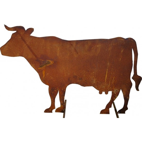Bauernhof Tier Kuh stehend seitlich, mittelgroß, 58 cm lang, 41 cm hoch 