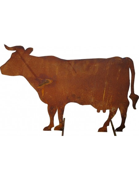 Bauernhof Tier Kuh stehend seitlich, mittelgroß, 58 cm lang, 41 cm hoch 