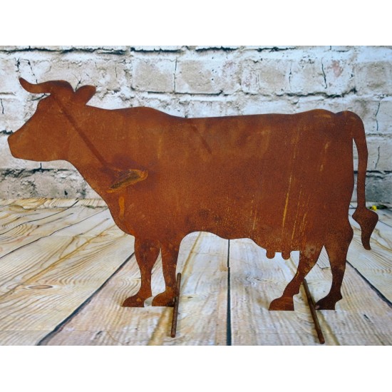 Bauernhof Tier Kuh stehend seitlich, mittelgroß, 58 cm lang, 41 cm hoch 