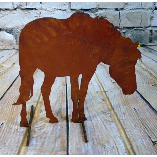 Deko Pferd Metall Figur