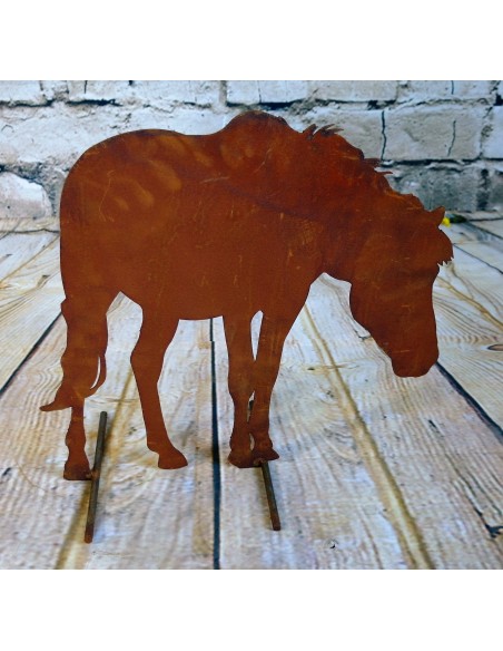 Deko Pferd Metall Figur