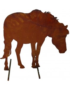 Deko Pferd grasend
