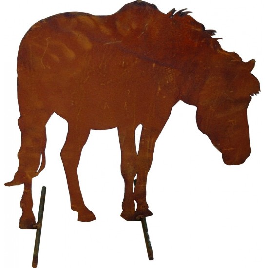 Deko Pferd grasend
