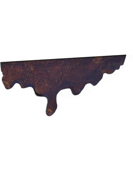 Edelrost Wachsaufsatz in dunkelbraunem Rostfarbton