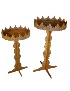 Tisch mit verziertem Rand "Versaille" 90 cm 2