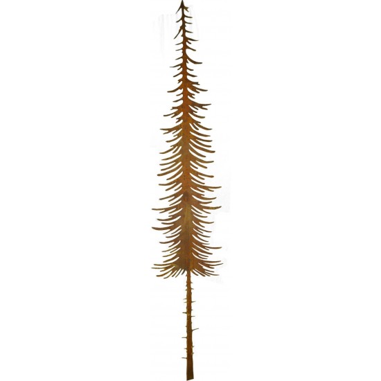 Edelrost Tanne lang, schmal-160cm hoch