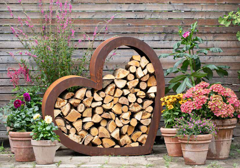 Sommer Deko aus Edelrost Gartendeko