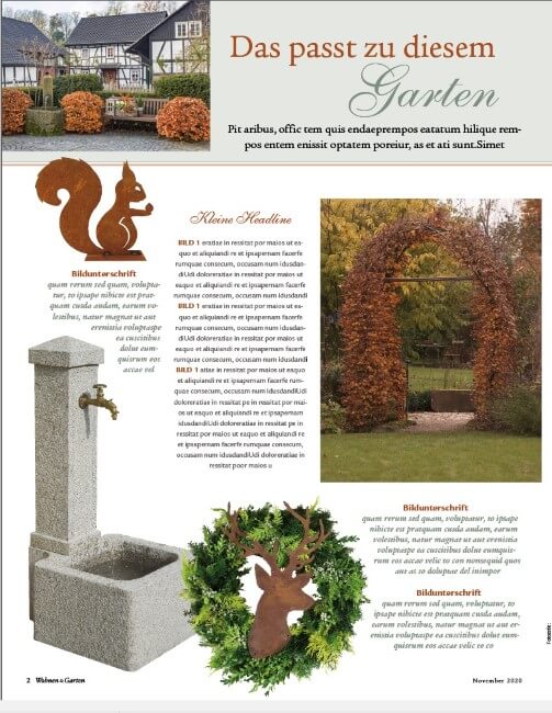 Wohnen und Garten Zeitschrift